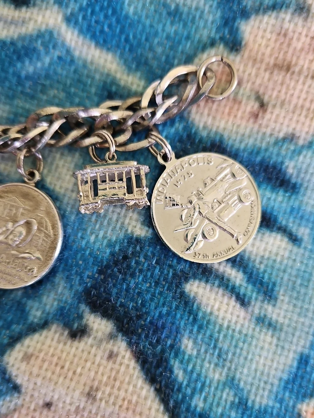Vintage Sterling Silver Charm Bracelet
